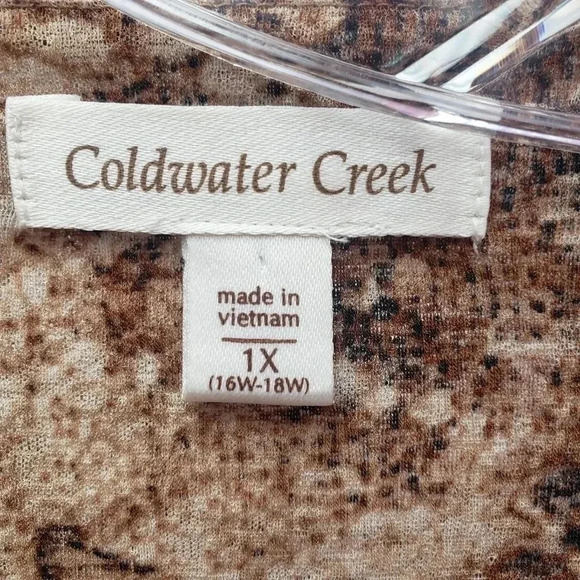 Coldwater Creek Brown Blouse - Picture 5 of 5
